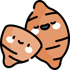 sweet potato Illustration on a white background.