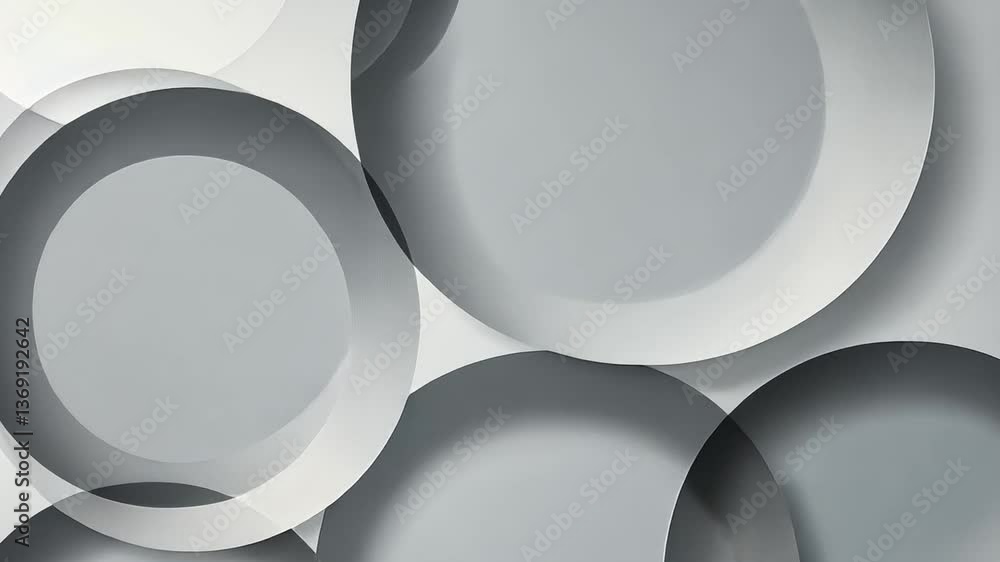 Poster abstract grey circles: a captivating composition of overlapping grey circles, artfully arranged to c