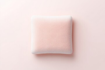Fototapeta premium Square, soft, pale pink velvet jewelry box