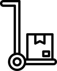 trolley Illustration on a white background.