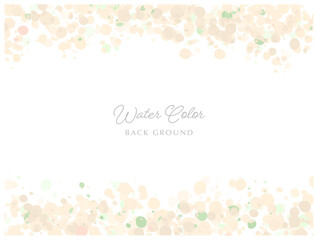 Spring colorful pink watercolor polka dot frame background material copy space
