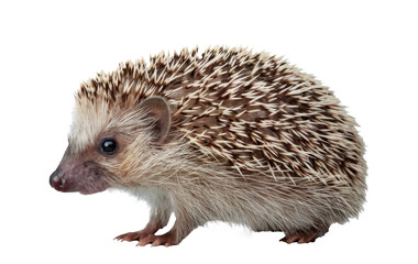 Fototapeta premium cute hedgehog isolated on white background