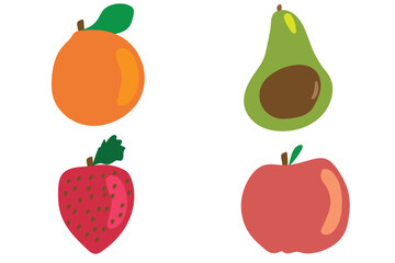 set of fruits