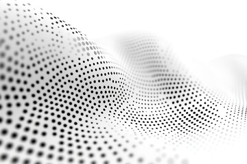 Abstract white background with black dots pattern for modern design and technology concept
