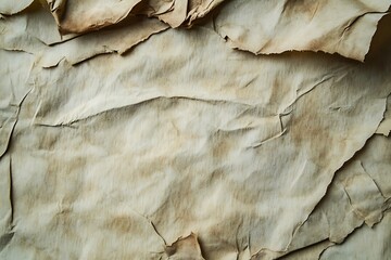 Old Paper Texture Background with Wrinkles and Rips for Vintage Designs and Backdrops