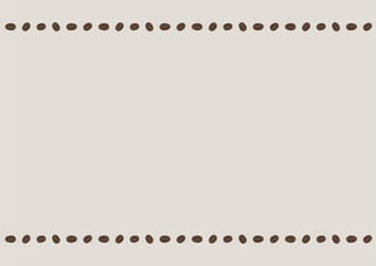 コーヒー豆の上下フレーム、薄茶