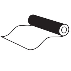 parchment paper roll silhouette