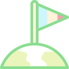 flag Illustration on a white background.