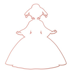 wedding dress vector