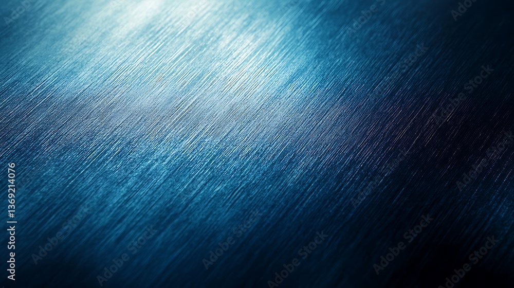 Aufkleber striking metallic texture: abstract blue and silver surface with grain lines, background for design 
