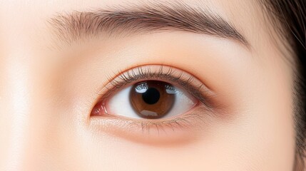 Close-up eye photography studio macro image natural light detailed perspective