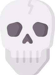 skull Illustration on a white backgr