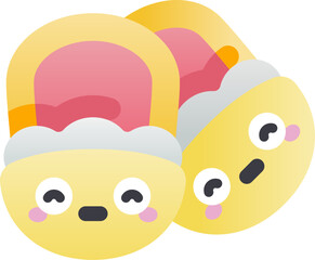 slippers Illustration on a white background