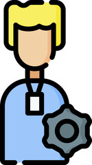 team Illustration on a white background