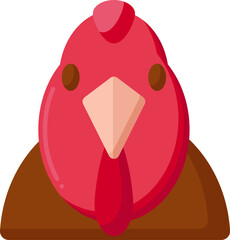 turkey Illustration on a white backgr