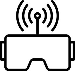 virtual reality Illustration on a white background