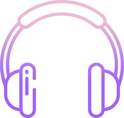 headphone Illustration on a white background