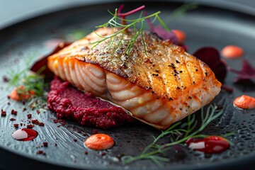 Icelandic Arctic Char fillet gently pan seared
