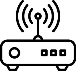 router Illustration on a white background