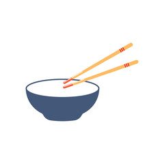 Bowl and chopsticks icon