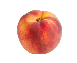 fresh peach isolated on white background