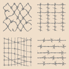 Wire on white background