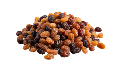 Obraz premium pile of raisins isolated on white background