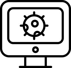 coronavirus Illustration on a white background