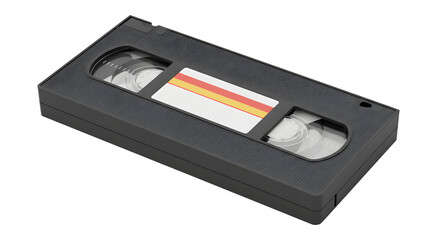 Obraz premium Vintage VHS Tape on White Background Still Life Product Shot