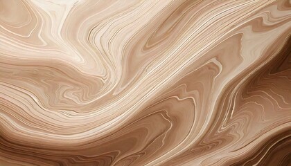 ナチュラルなマーブル模様、ブラウン系の大理石風テクスチャ、滑らかな曲線パターン、木目調のような抽象模様、ベージュとブラウンの流線、自然素材風デザイン、アースカラーの背景、落ち着いた色合いのアート、有機的なラインアート、温もりを感じる抽象背景
