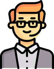 administrator Illustration on a white background.