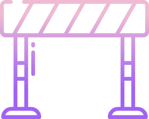 barrier Illustration on a white background.