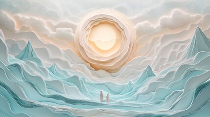 abstract background with waves