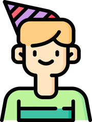 boy Illustration on a white background.