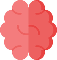 brain Illustration on a white background.
