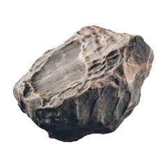 isolated rock formation on white background