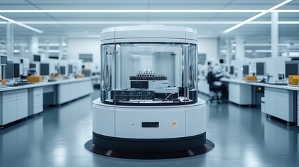 Obraz premium Advanced Laboratory Automation: A Glimpse into Modern Scientific Research