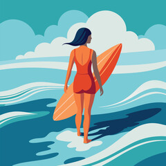 Blond woman in a bikini enjoying the sun on the beach with the sea in the background, a perfect summer vacation scene