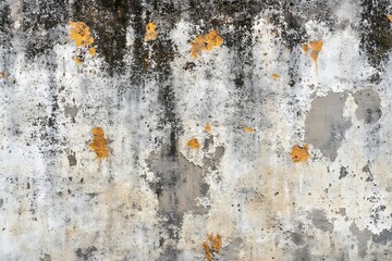 Grunge concrete wall texture background with peeling paint and weathered surface