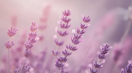 Naklejka premium Subtle pastel gradient background with gentle lavender and blush tones.