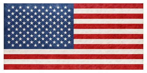 Naklejka premium American Flag Urban Exploration Photography Background, Grunge Patriotism, Cityscape, Wall Art, Abstract Flag Design