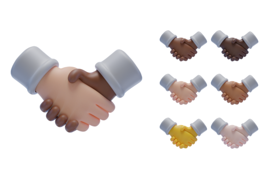 handshake between two businessmen. business handshake isolated on white. handshake between two businessmen