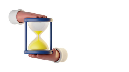 The product is composed of two hourglass shapes set against a backdrop of sand. hourglass and sand, hourglass with sand. Waving Hand emoji in various skin tones isolated on transparent background