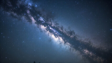 Night sky showcasing the Milky Way galaxy with stars.