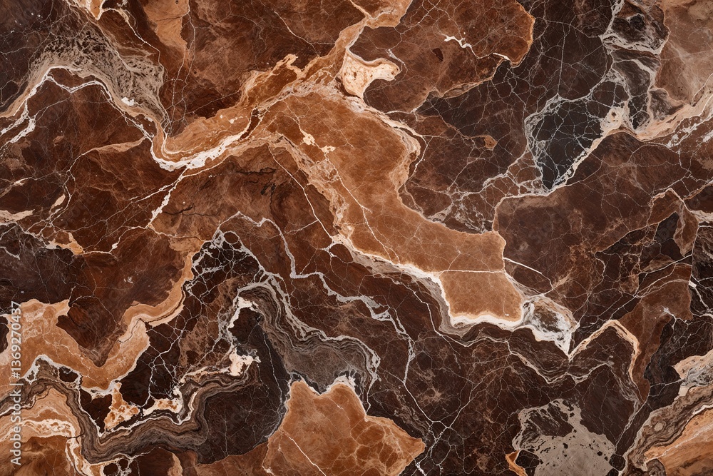 Poster high resolution rustic brown marble background with intricate pattern texture for creative projects