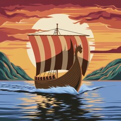 pirate ship sailing