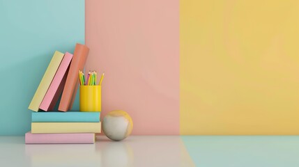 The Book Background of Children's Day: Using Books as Wings to Soar in the Vast Sky of Knowledge Exploration in Childhood