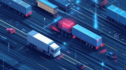 108.A visually engaging graphic showing travel, logistics, and traffic elements, featuring smooth lines and clear icons of transportation, with plenty of copy space for easy customization for digital