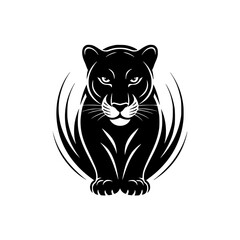 Black Panther Logo, Vector Design, Minimalist Style, Powerful Imagery