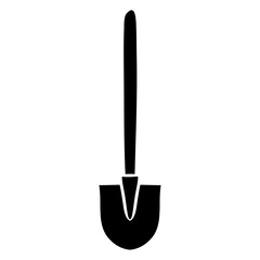 shovel icon. scoop gardener equipment